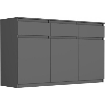 Framire Komoda s policemi a zásuvkami antracit 40 x 120 cm S3 – Hledejceny.cz