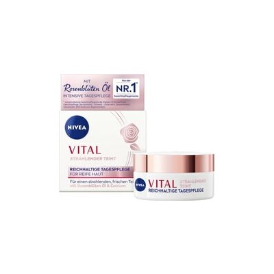 Nivea Vital pro zářivou pleť bohatý denní krém 50 ml – Hledejceny.cz