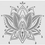 Creatissimo Plastová šablona 30x30cm orientální květina – Sleviste.cz