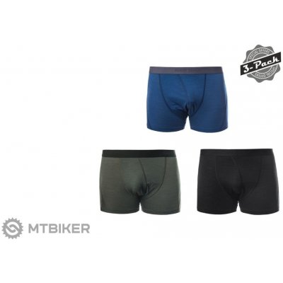 Sensor Merino AIR 3-PACK pánské trenky černá /tm.modrá/olive – Zboží Mobilmania