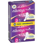 Always Platinum Long Plus velikost 2 hygienické vložky s křidélky 14 ks – Sleviste.cz
