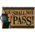 CurePink Lord Of The Rings Pán prstenů: You Shall Not Pass Neprojdeš 60 x 40 cm hnědá [GP85071] – Zboží Dáma