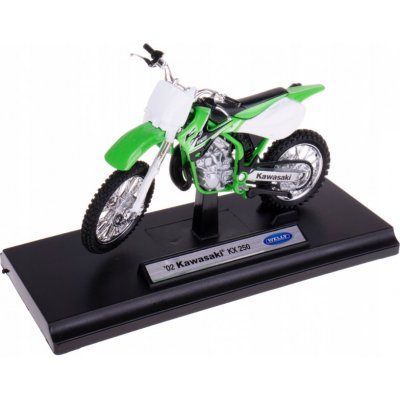 Welly 008690 Model motorky na podstavě Kawasaki KX 250 1:18 – Zbozi.Blesk.cz