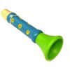 Dětská hudební hračka a nástroj Drewmax dřevěná píšťalka modrá