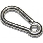 Karabina s okem DIN 5299A, nerez A4, 80x8mm