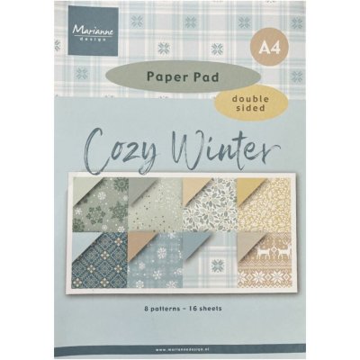 Marianne Design Sada oboustranných papírů A4 Cozy Winter – Zboží Dáma