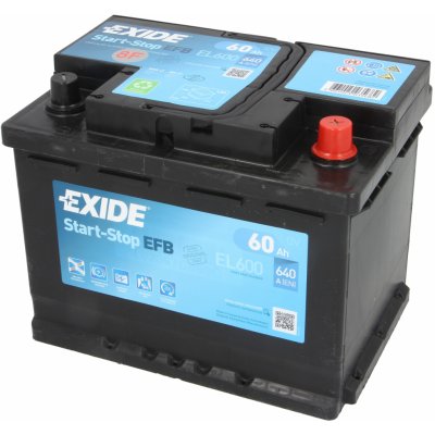 Exide Start-Stop EFB 12V 60Ah 640A EL600 | Zboží Auto