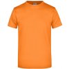 Pánské Tričko James+Nicholson základní triko bez bočních švů Oranžová JN002