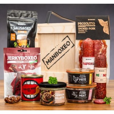 Dárková Bedna pro muže s páčidlem pro masožravce box Dárkový koš – Zboží Dáma