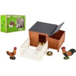 Teddies Kurník s výběhem plast s doplňky 25 x 16 x 9 cm – Zboží Mobilmania