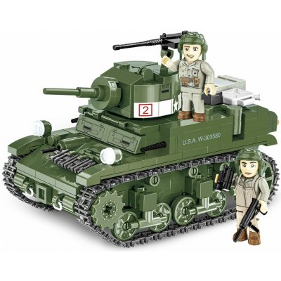 Cobi 3129 World War II Americký lehký tank M3 Stuart 1:35 – Zboží Dáma