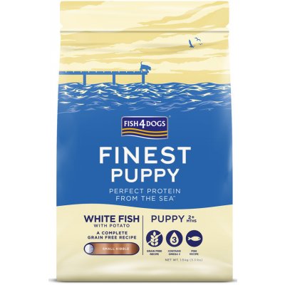 Fish4dogs malé pro štěňátka Finest bílá ryba s bramborami 1,5 kg – Zboží Mobilmania