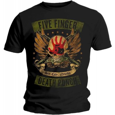 Five Finger Death Punch Tričko Unisex Locked & Loaded Černá