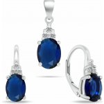 Brilio Silver Stříbrný set šperků s kubickými zirkony SET293WB (náušnice, přívěsek) – Zboží Dáma
