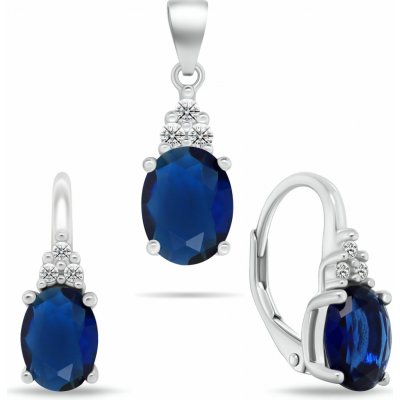 Brilio Silver Stříbrný set šperků s kubickými zirkony SET293WB (náušnice, přívěsek) – Zboží Dáma