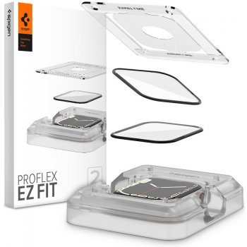 Spigen ProFlex EZ Fit 2.5D tvrzené sklo pro Apple Watch 45mm - 2 ks AFL04051