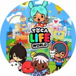 1x Jedlý papír TOCA BOCA ● materiál: FONDÁNOVÝ DECORLIST ✴️, ● velikost: průměr 20 cm ☝ – Sleviste.cz