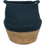 La Factory Kulatý bavlněný koš PAON Ø 30 cm modrý – Zboží Mobilmania