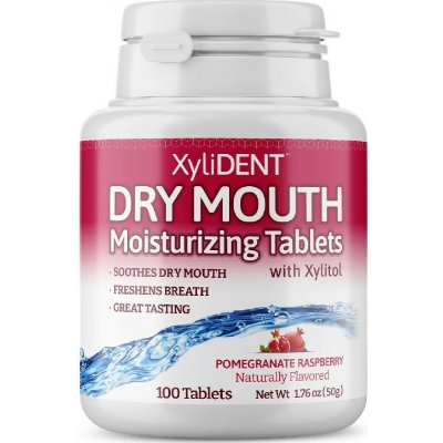 XyliDENT zvlhčující pastilky pomegranate raspberry 100 ks – Hledejceny.cz