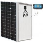 OEM Sada solárních panelů, vodotěsná, monokrystalická, pevná, 100W – Zboží Mobilmania