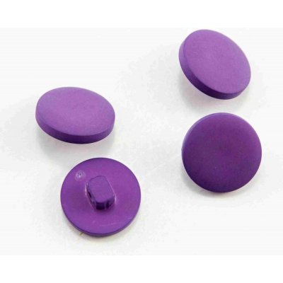 Knoflík se spodním přišitím - matná fialovo růžová - průměr 1,5 cm – Zboží Mobilmania