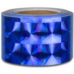 Hologramová samolepicí páska motiv 4 čtverce - šíře 10cm - modrá