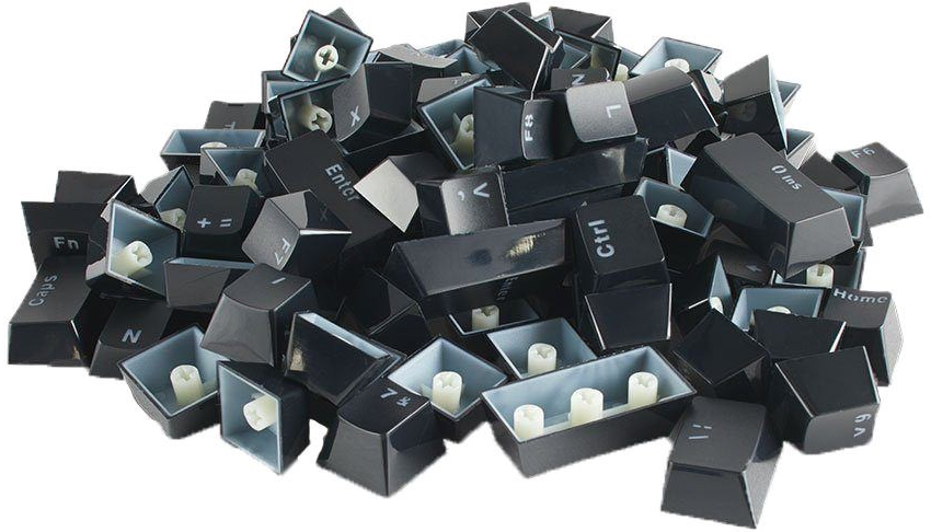 Glorious ABS Keycaps černé 105 ks G-104-BLACK-UK