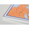 Nástěnné mapy Atlas Print Pravoslavné monastýry v Rusku - nástěnná mapa 120 x 160 cm Varianta: mapa v hliníkovém rámu, Provedení: stříbrný rám