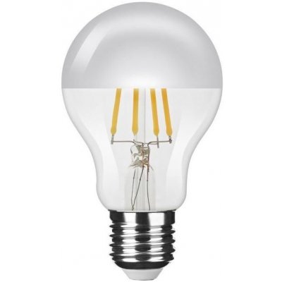 Modee LED žárovka Filament Globe A60 Silver Top 4W E27 teplá bílá – Zbozi.Blesk.cz