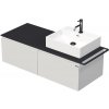 Koupelnový nábytek Intedoor Koupelnová skříňka s umyvadlem na desku TARA 128 cm TA 120P 2Z KDP