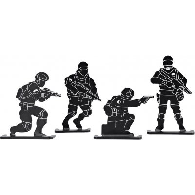 Imperator Tactical Plechový cvičný terč ve tvaru vojáků 4ks, – Zbozi.Blesk.cz