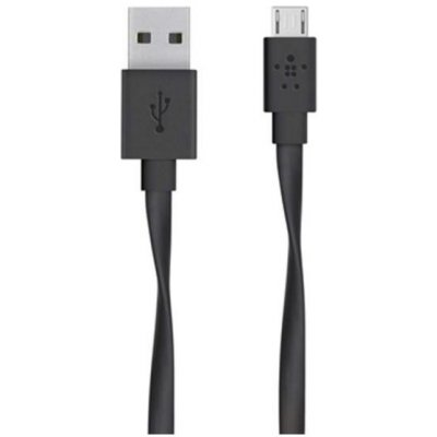 Belkin F2CU046bt06-BLK USB 2.0 A/microUSB, FLAT 1,8m, černý – Zbozi.Blesk.cz