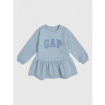 GAP Dětské mikinové šaty s logem Modrá M – Zbozi.Blesk.cz