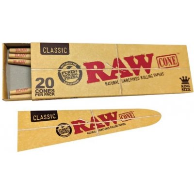 RAW předrolované dutinky cone 20 ks – Zboží Dáma