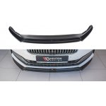 Maxton Design spoiler pod přední nárazník ver.3 pro Škoda Superb Mk3 FL Facelift, černý lesklý plast ABS