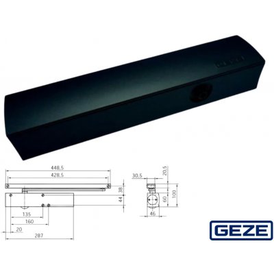 Geze TS 5000 76489 RAL 9005 černá – Hledejceny.cz