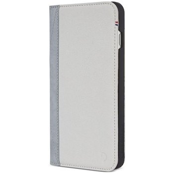 Pouzdro Decoded Wallet kožené flipové Apple iPhone 6S Plus/7 Plus/8 Plus šedé