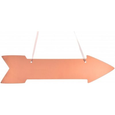 Santex Francie Šipka růžovozlatá metalická se stuhou 43 x 10.8 x 17 cm – Zboží Dáma