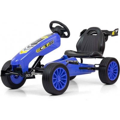 Go-kart Milly Mally Rocket šlapací motokára modrá – Sleviste.cz