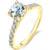 Prsteny Savicki zásnubní prsten Share Your Love žluté zlato diamanty SYL P2 D