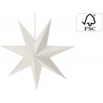 Vánoční papírová dekorace White star 60 x 60 x 1,5 cm – Hledejceny.cz