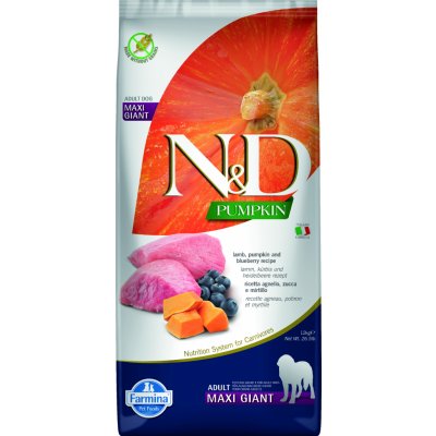 N&D Pumpkin Dog Adult Maxi Giant Grain Free Lamb & Blueberry 12 kg – Hledejceny.cz