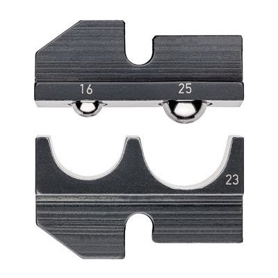 Knipex 97 49 23 Lisovací profil pro neizolovaná kabelová oka + kabelové spojky / 16+25mm2 / AWG 5+3 / hnizd: 2 (97 49 23) – Zbozi.Blesk.cz