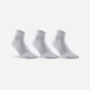 Artengo Kotníkové sportovní ponožky RS 160 3 páry bílé