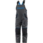 Canis CXS Phoenix CASPER Dětské pracovní kalhoty s laclem šedé s černými a modrými doplňky 90 103001269709 – Sleviste.cz