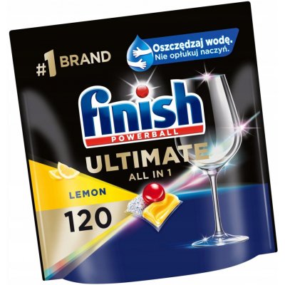 Finish Ultimate All in 1 Lemon Sparkle kapsle do myčky nádobí 120 ks – Zboží Dáma