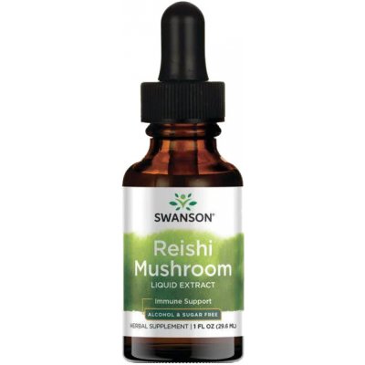 Swanson Reishi Mushroom Tekutý Extrakt Houba Reishi 29,6 ml