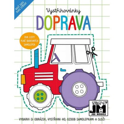 Jiri Models vystřihovánky Doprava kreativní set se samolepkami DS82004225 – Zbozi.Blesk.cz