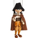 Mašek umělecká výroba Loutka dřevěná Jánošík 35 cm – Zboží Dáma