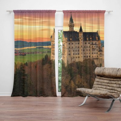 Sablio Závěs Hrad: 2ks 140x250cm – Hledejceny.cz